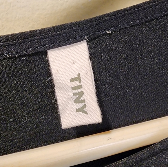 TINY by Anthropologie Black and Red Embroidered 100% Silk mini dress size M - Picture 2 of 11